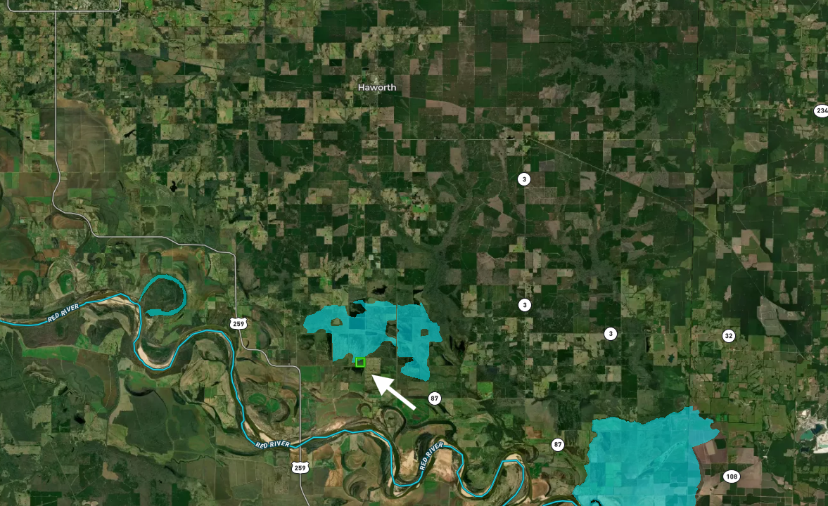 40 Acres McCurtain County S of State Ground